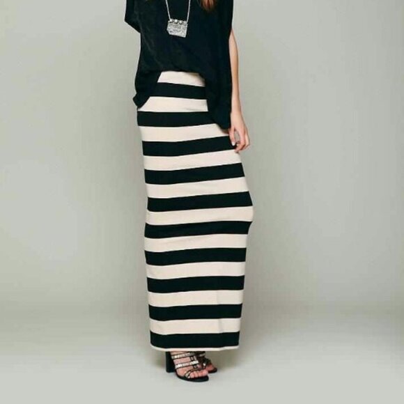 Free People Dresses & Skirts - Free People Rugby Stripe Column Maxi Skirt
